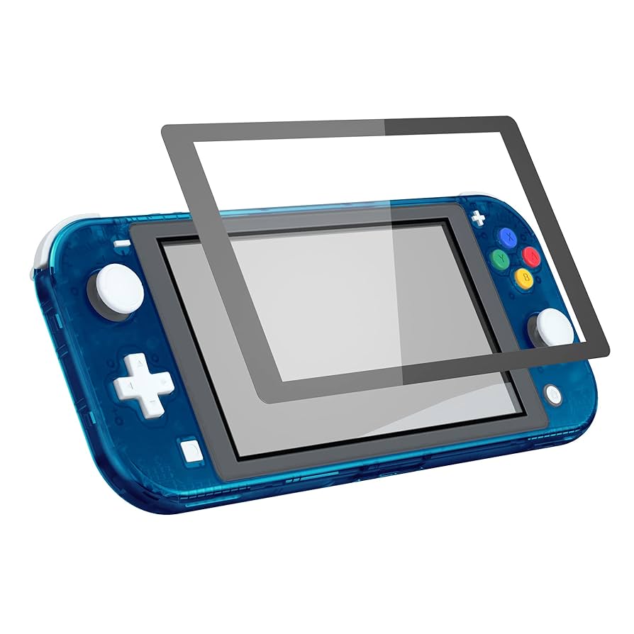 Nintendo Switch Lite 透明な青 Amazon.com: eXtremeRate Transparent Clear Blue DIY